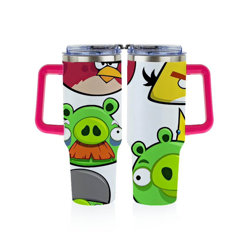 （画像用） Angry Birds アングリーバード 1200ｍLフルプリント車用タンブラー